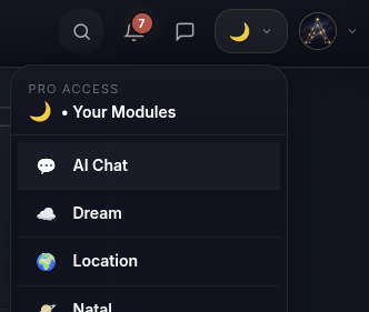 Chat IA nel menu