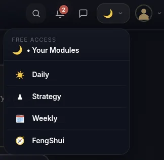 The Free module menu