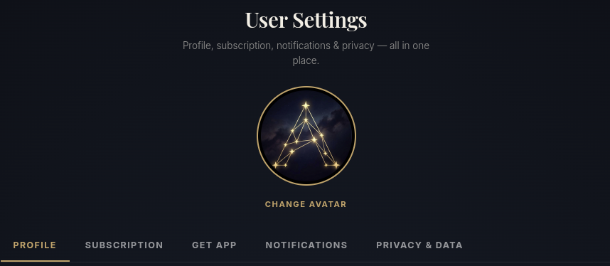 Cambia il tuo avatar